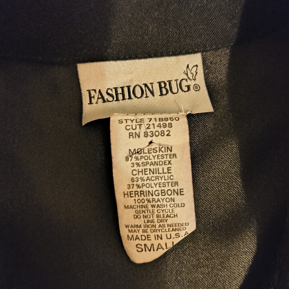 Vtg Mixed Media Patchwork Button Down - image 6